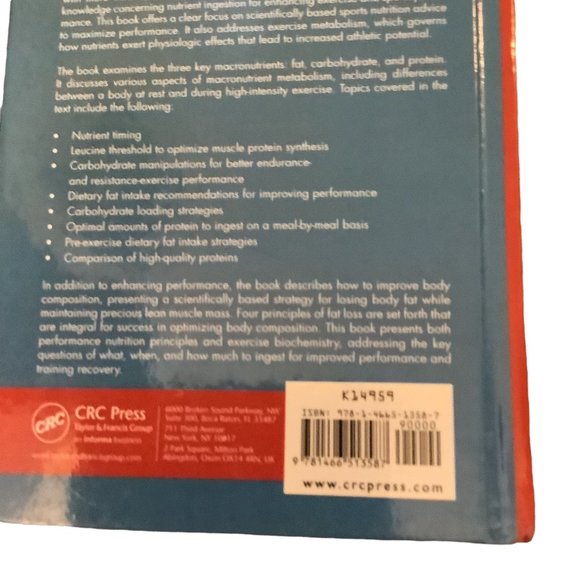 SPORTS NUTRITION Enhancing Athletic Performance Book-Bill I. Campbell - Picture 3 of 6